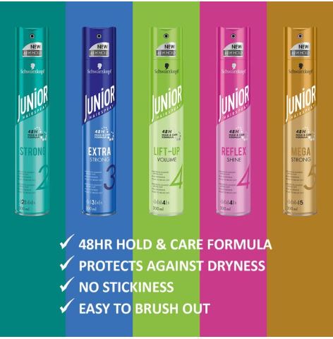 Schwarzkopf Junior Hairspray extra strong 300ml