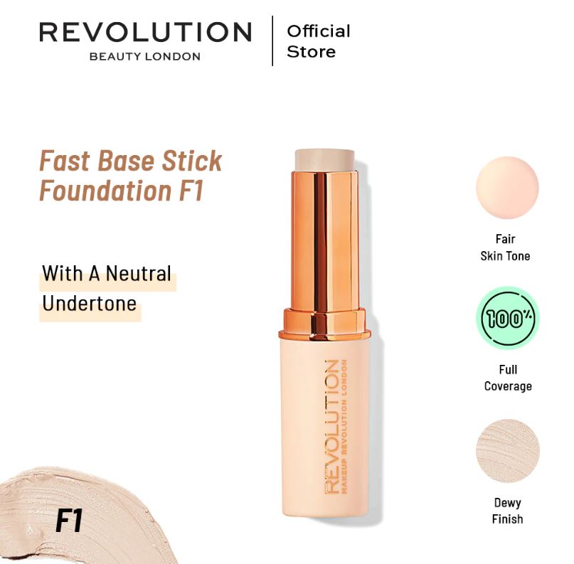 Makeup Revolution Fast Base Stick Foundation F1