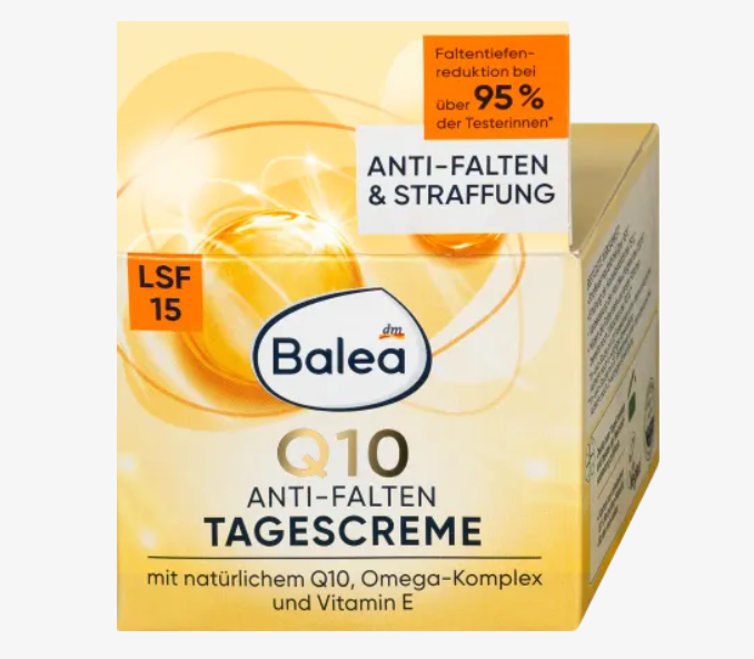 Balea Anti Falten Gesichtscreme Q10 LSF 15, 50 ml