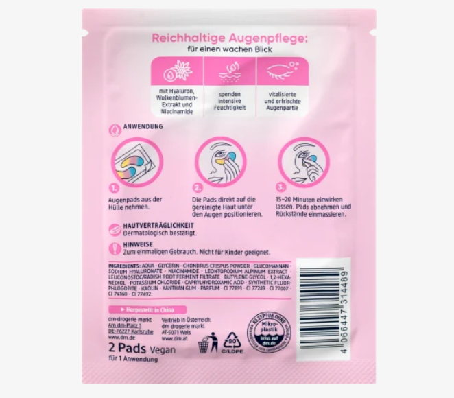 Balea Augenpads Hydrogel Rainbow (1 Paar), 2 St