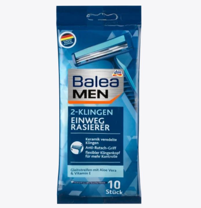 Balea MEN Einwegrasierer 2-Klingen, 10 St