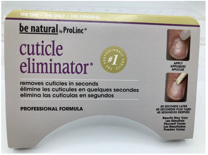 Cutticle eliminator in verkoopdisplay nagelproduct