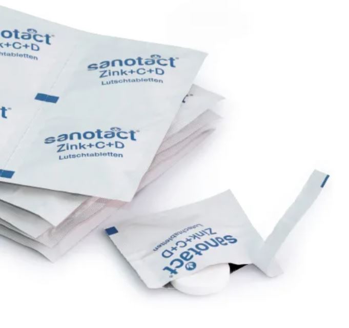 Sanotact Zink + C + D Lutschtabletten 20 St., 34 g