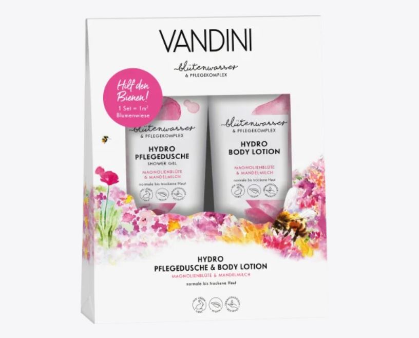 Vandini 2pc دش Cadeau Pack Blumenwiese Hydro Care