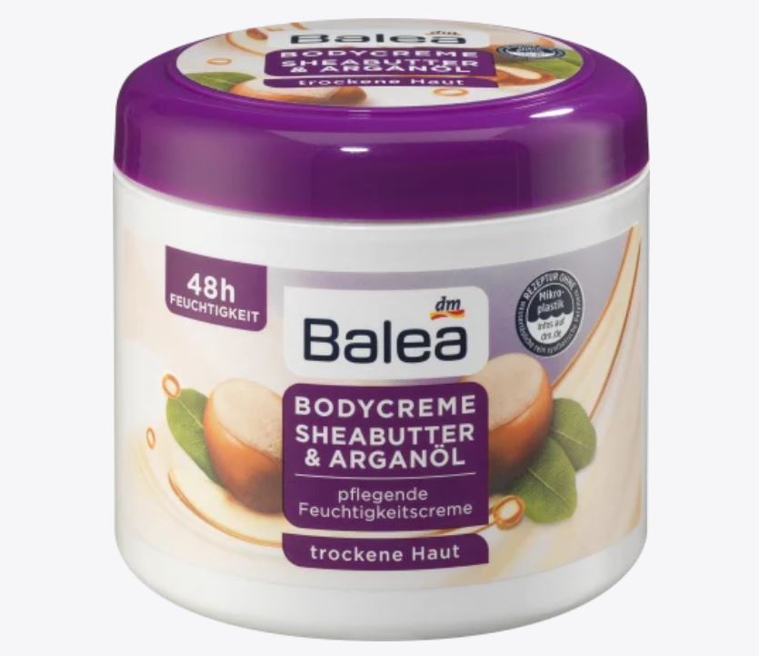 Balea 500ml كريم العناية بزبدة الشيا وزيت الأرجان ،