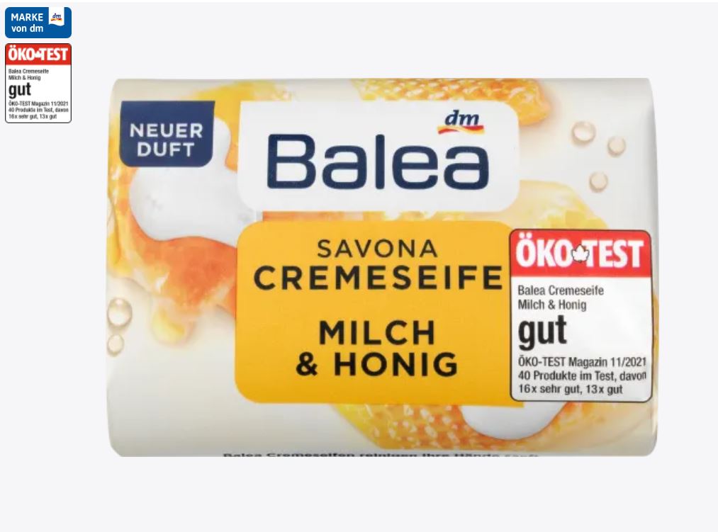 Balea Savona Cremeseife, صابون Milch & Honig, 150 g