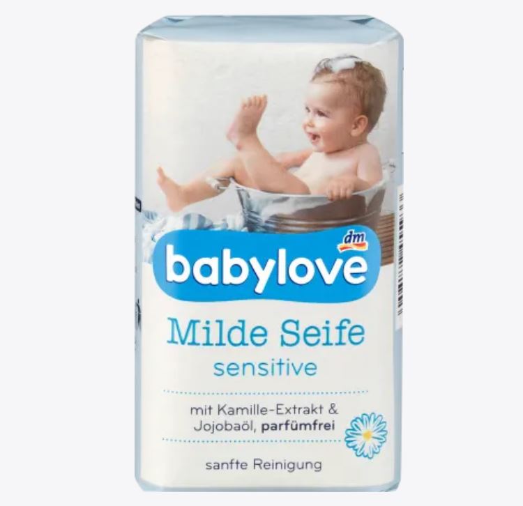 Babylove قطعة من صابون الأطفال المعتدل sensitive 100gr