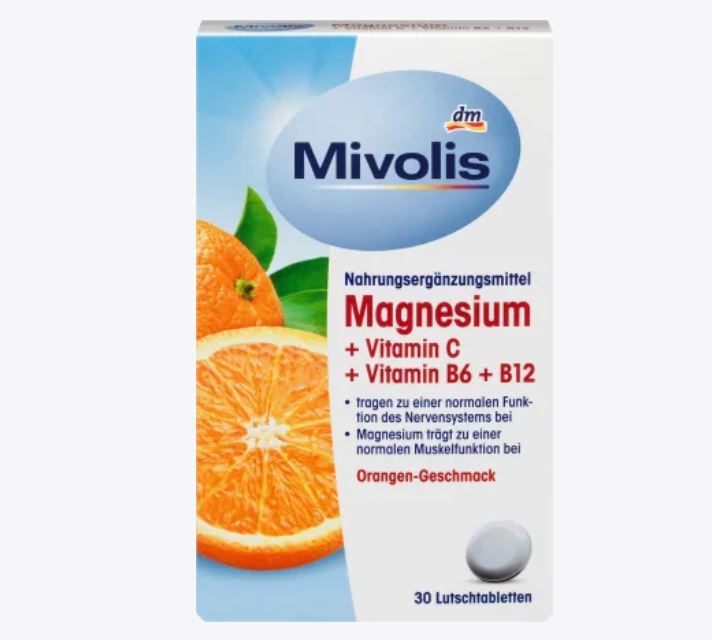 Mivolis Magneseum + C + B6 + B12 معينات