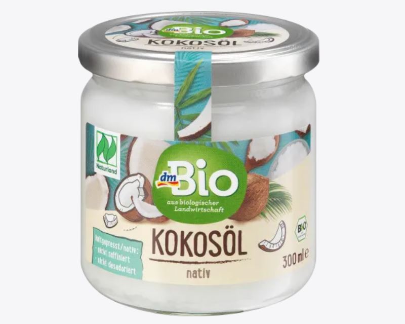 DM Bio Kokosöl nativ Naturland 300ml زيت جوز الهند العضوي