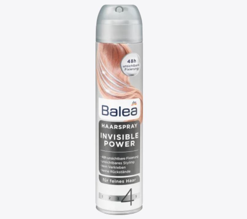 Balea Haarspray/مثبتات الشعر Invisible Power, 300 ml