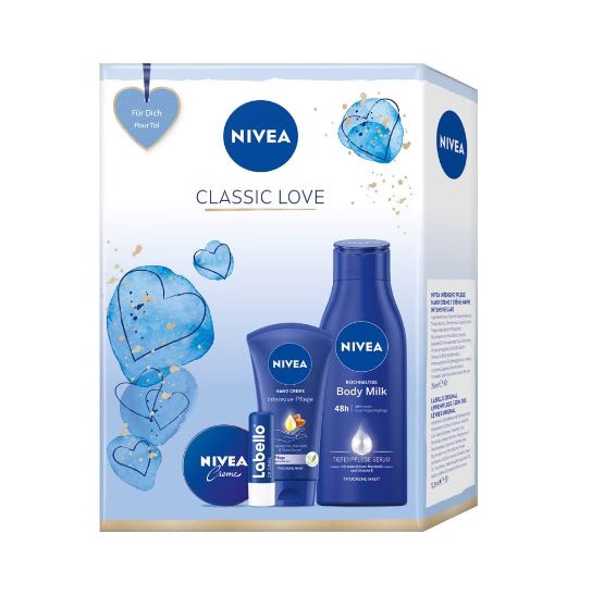 NIVEA Cadeau-pack Classic Love 4pc مجموعة هدية