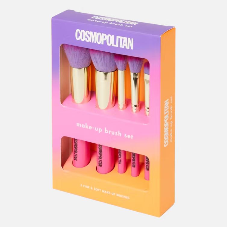 Cosmopolitan neon make-up-borstelset 5-delig