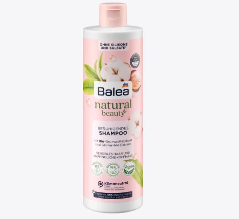 DM Shampoo Natural Beauty Bio-Baumwoll-Extrakt und..., 400 ml