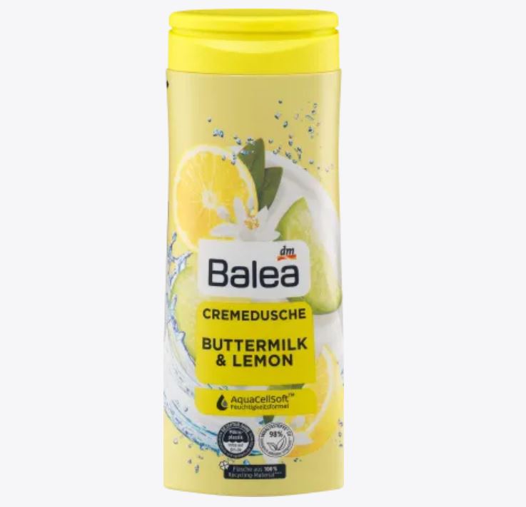 Balea Cremedusche/douchegel Buttermilk&Lemon, 300 m