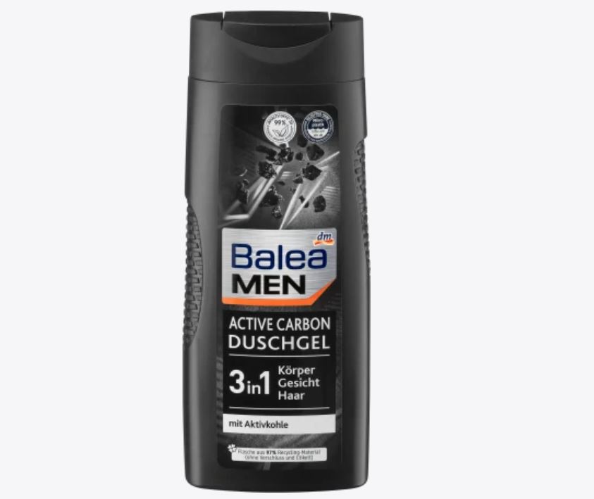 Balea MEN Duschgel Active Carbon, 300 ml