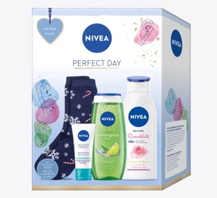 NIVEA Cadeau-pack Perfect Day 4pc مجموعة هدية