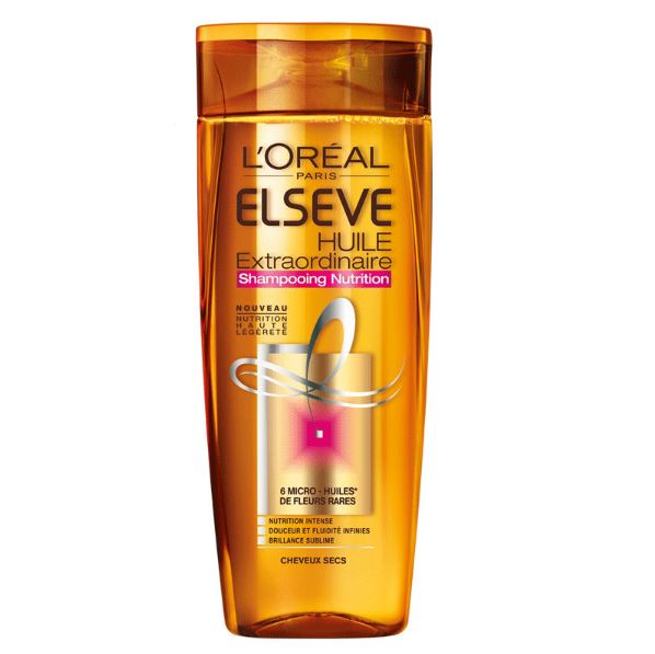 L'ORÉAL PARIS ELSEVE SHAMPOO HUILE EXTRAORDINAIRE CHEVEUX TRÈS SECS OU FRISÉS - 200 ML