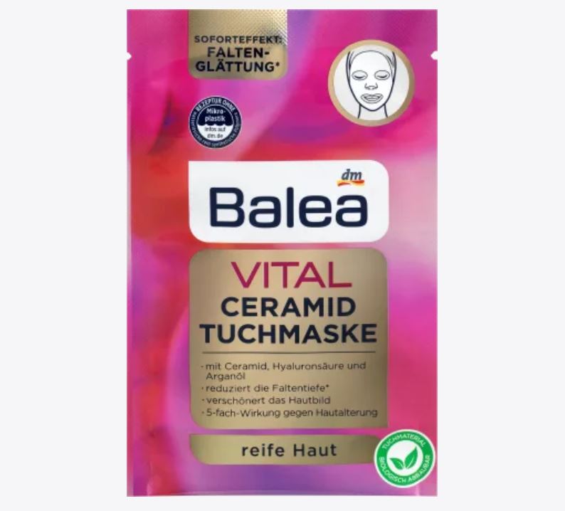 Balea Vital 1pc قناع ورقة سيراميد