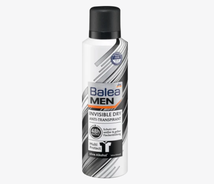 Balea MEN Antitranspirant Deospray Invisible, 200 ml