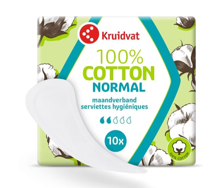 Kruidvat 100% Cotton Normal Ultra الفوط الصحية