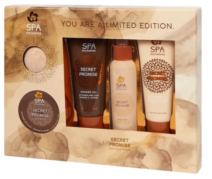 Spa Exclusives giftset 5pc Secret Promise- Geur van Jasmine en Amber