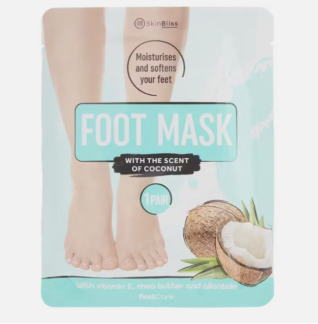 Skin Bliss footmask coconut قناع جوز الهند