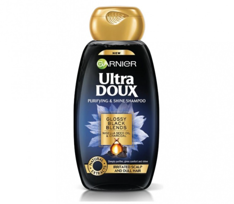 Garnier Ultra doux shampoo charbon NOIR et Huile de Nigelle 200ML