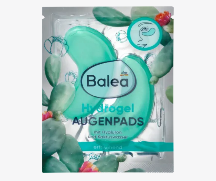 Balea Augenpads Hydrogel Kaktuswasser (1 Paar), 2 St