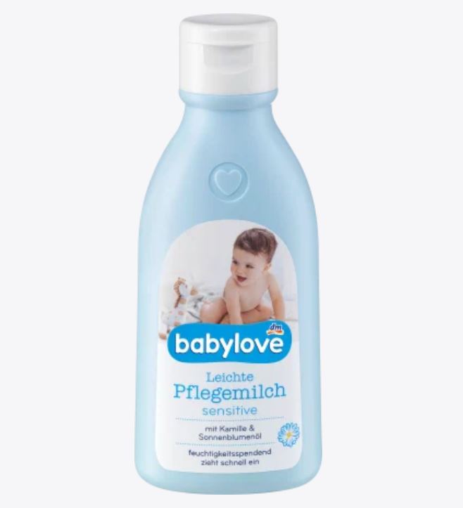 Babylove رعاية الحليب الخفيفة, sensitive, 250 ml