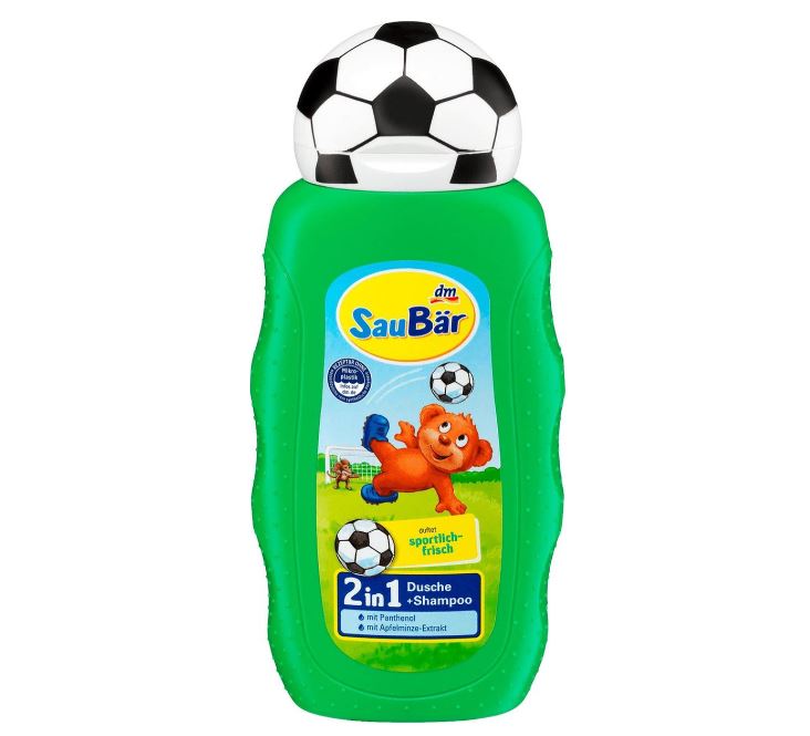 SauBär Dusche & Shampoo 2in1 Fußball, 250 ml