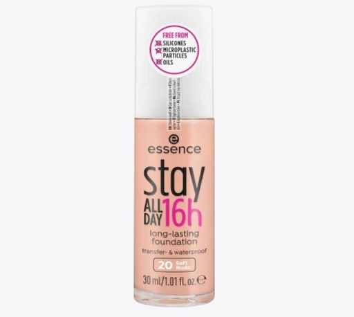 Essence stay ALL DAY 16h long-lasting Foundation 20, 30 ml