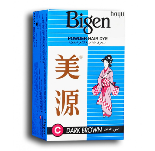 Bigen powder hair بودرة صبغ الشعر dye dark brown