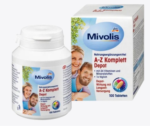 Mivolis A-Z Komplett Depot, Tabletten, 100 St., 138 g