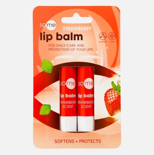 So Me Lip Balm Strawberry 2pc