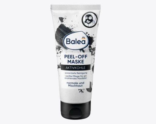 Balea maske Peel-Off mit Aktivkohle 100ml مع الكربون المنشط