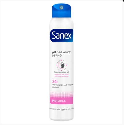 Sanex deodorant invisble 200ml