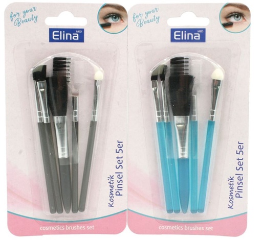 Elina Cosmetische borstels XL 10cm 5 piece