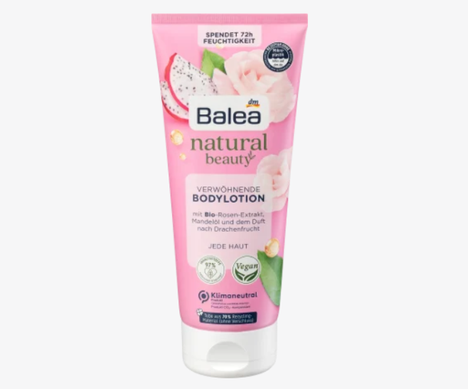 Balea Bodylotion Natural Beauty 200ml لوشن للجسم ناتشورال بيوتي روز وفاكهة التنين