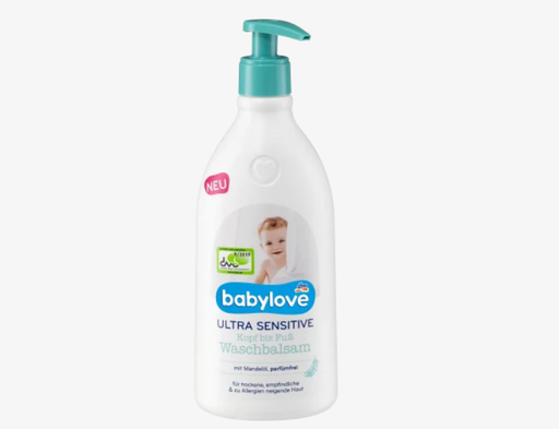 Babylove اغسل البلسم من رأسه حتى أخمص قدميه ultra sensitive, 500 ml