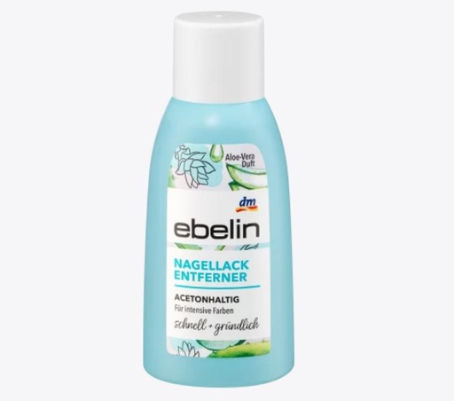 Ebelin 125ml مزيل طلاء الأظافر الذي يحتوي على الأسيتون