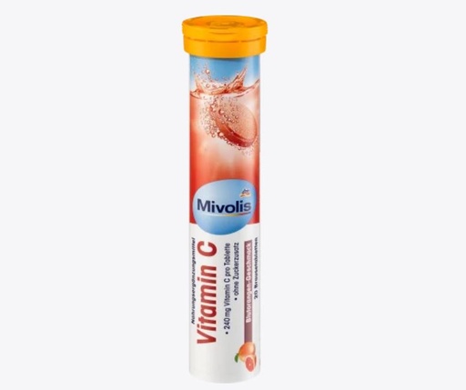 Mivolis Vitamin C 20pc 82g, أقراص فوار،