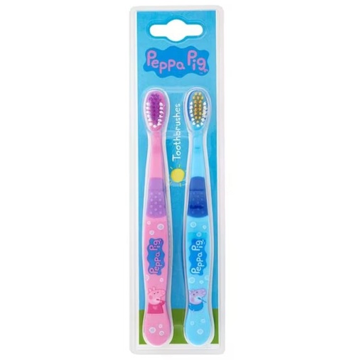 Papa Pig toothbrush 2pc فرشاة الأسنان